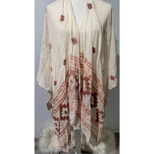 World Market NWT pink cream OS wrap